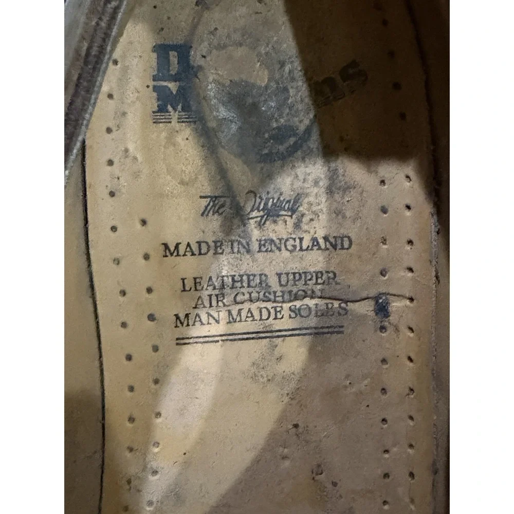Vtg Doc Martens 1561/59 Oxford Shoes Brown Men's Size 11 Leather England